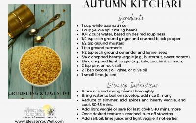 Autumn Kitchari Recipe